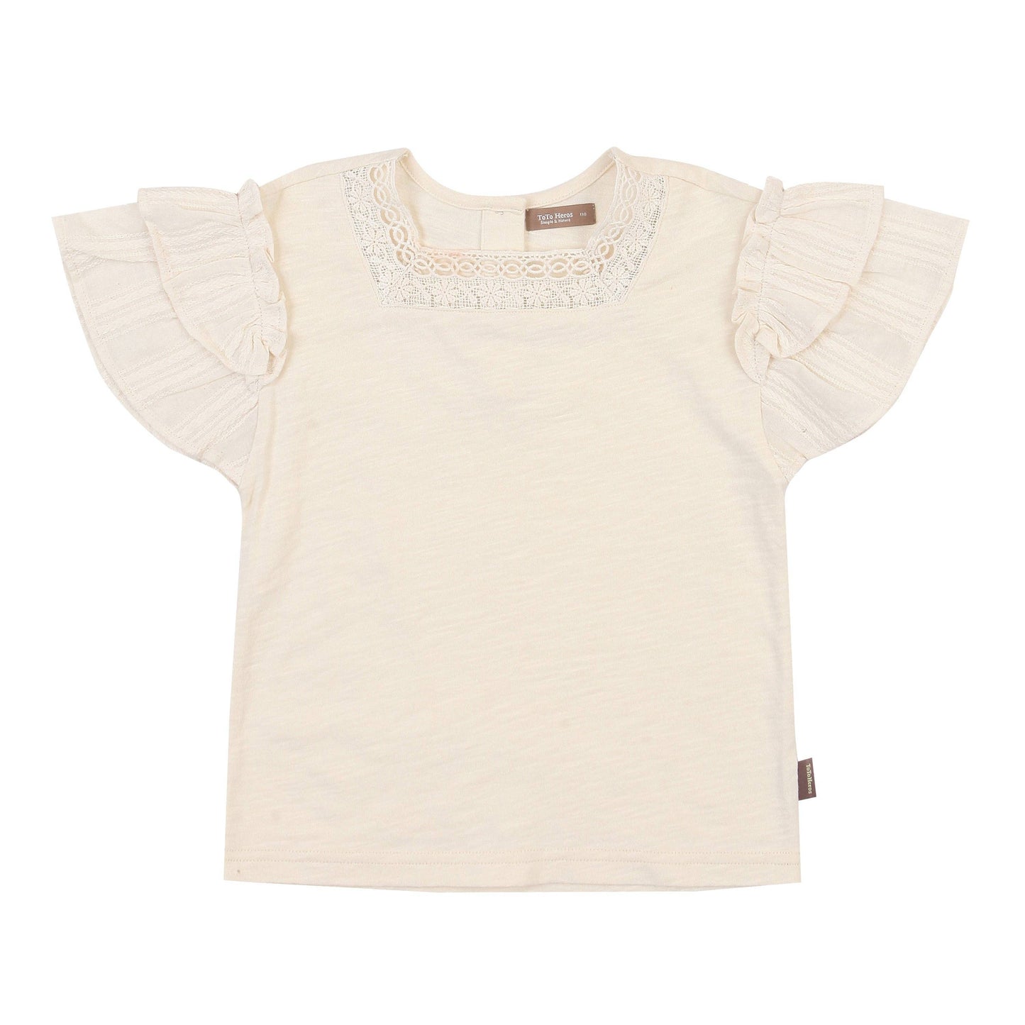 Square Neck Tiered Wide Sleeve