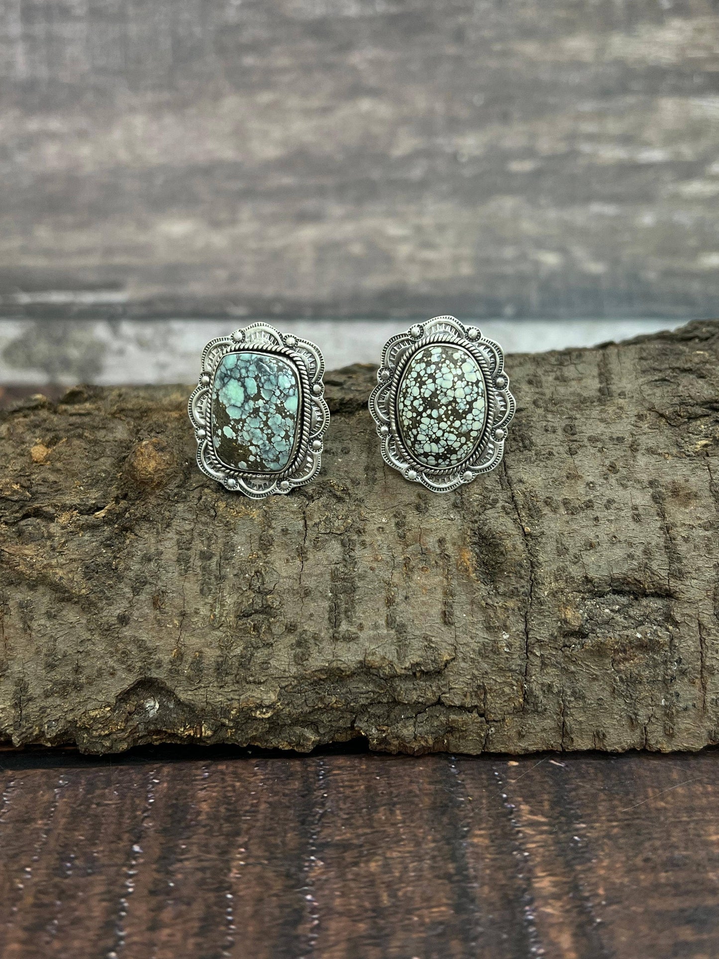 Handmade Sterling Silver Starfox Adjustable Ring with Signed Nizhoni: Rectangle ring 118