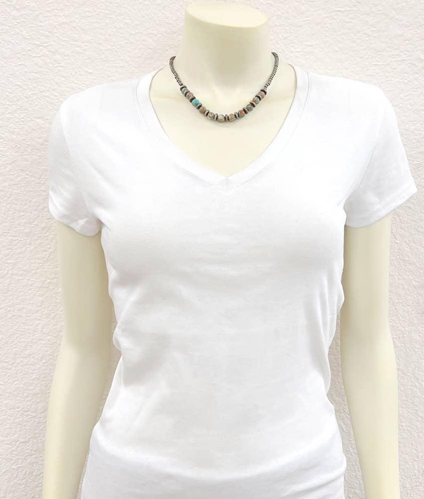 739214, 17" Western Gemstone Necklace