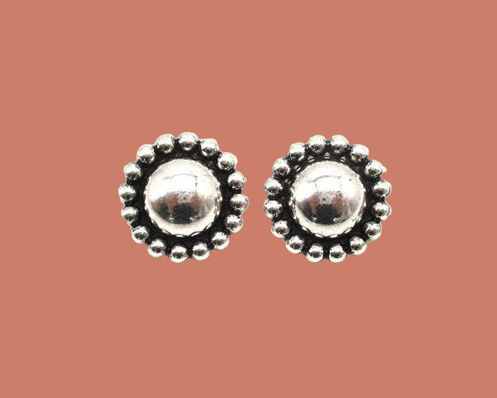 Western Round Ball Bubble Post Earring
