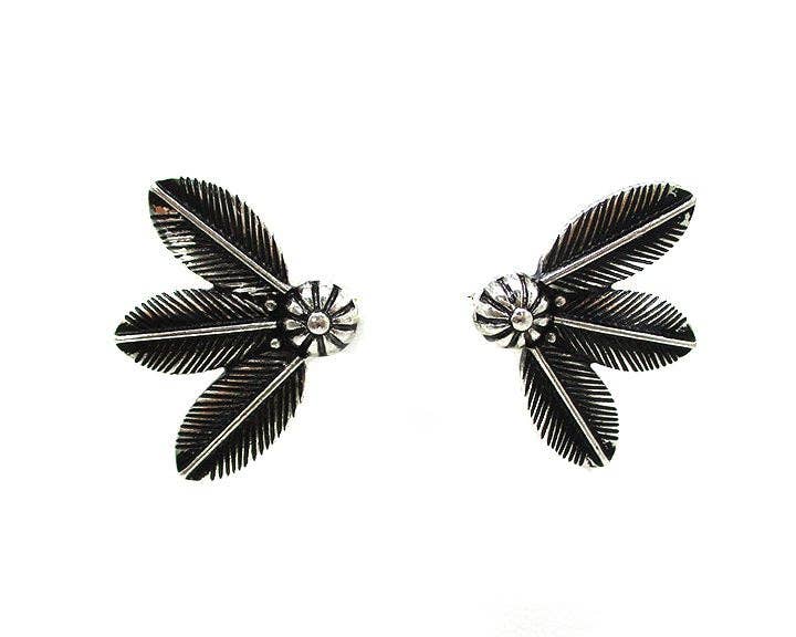 Western 3Feather Post Earring