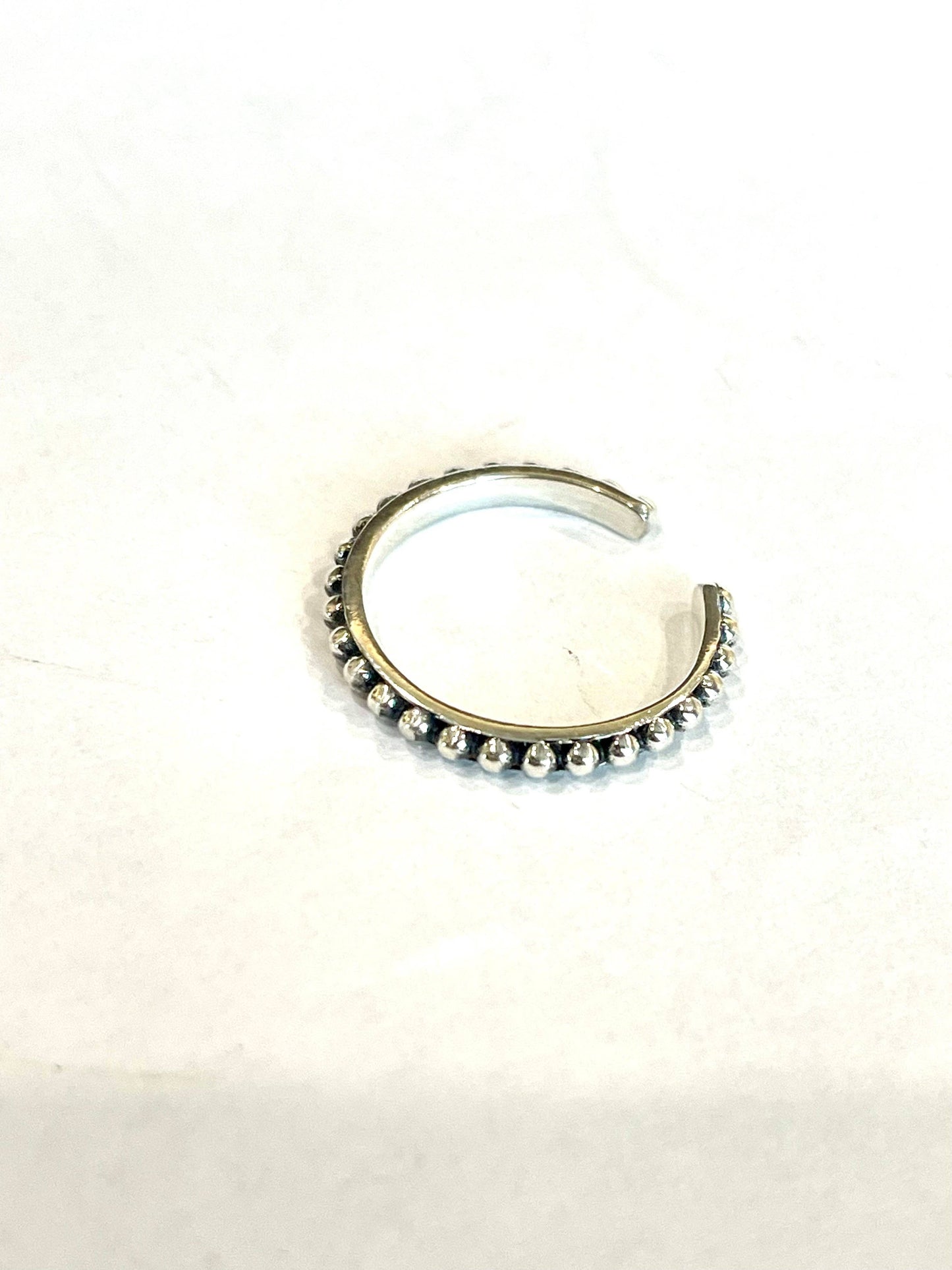 Beautiful Handmade 2mm Sterling Silver Adjustable Ring ring 123