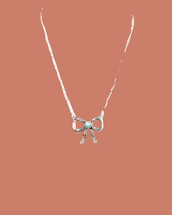 Western Turquoise Ribbon Necklace