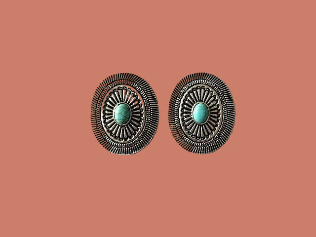 Western Concho Earring