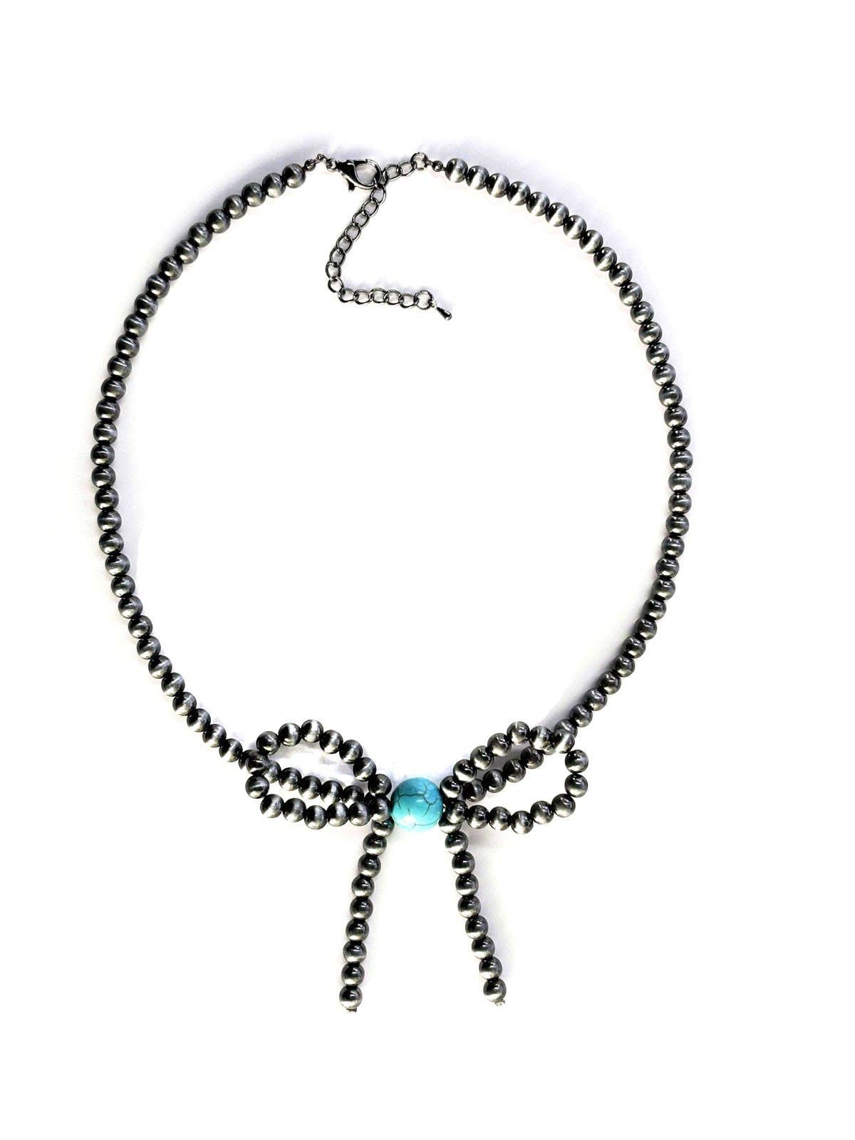 Western Bead Ribbon Necklace