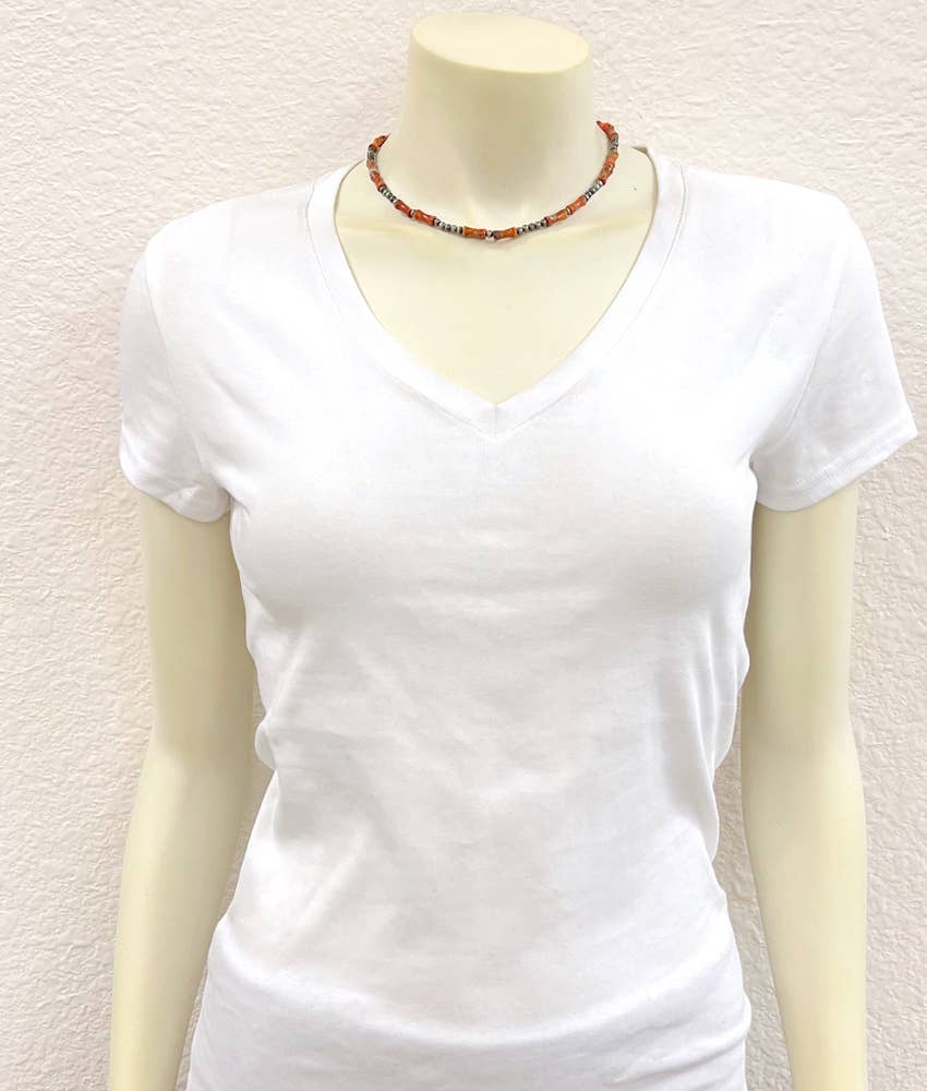 738992, 16" Western 12mm Gemstone Necklace