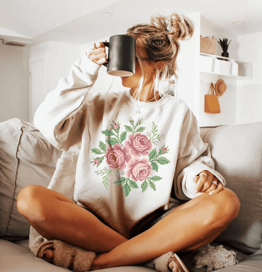 Cross Stitch Roses - Multiple Options
