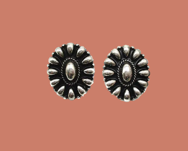 Western Small Concho Bubble Post Earring
