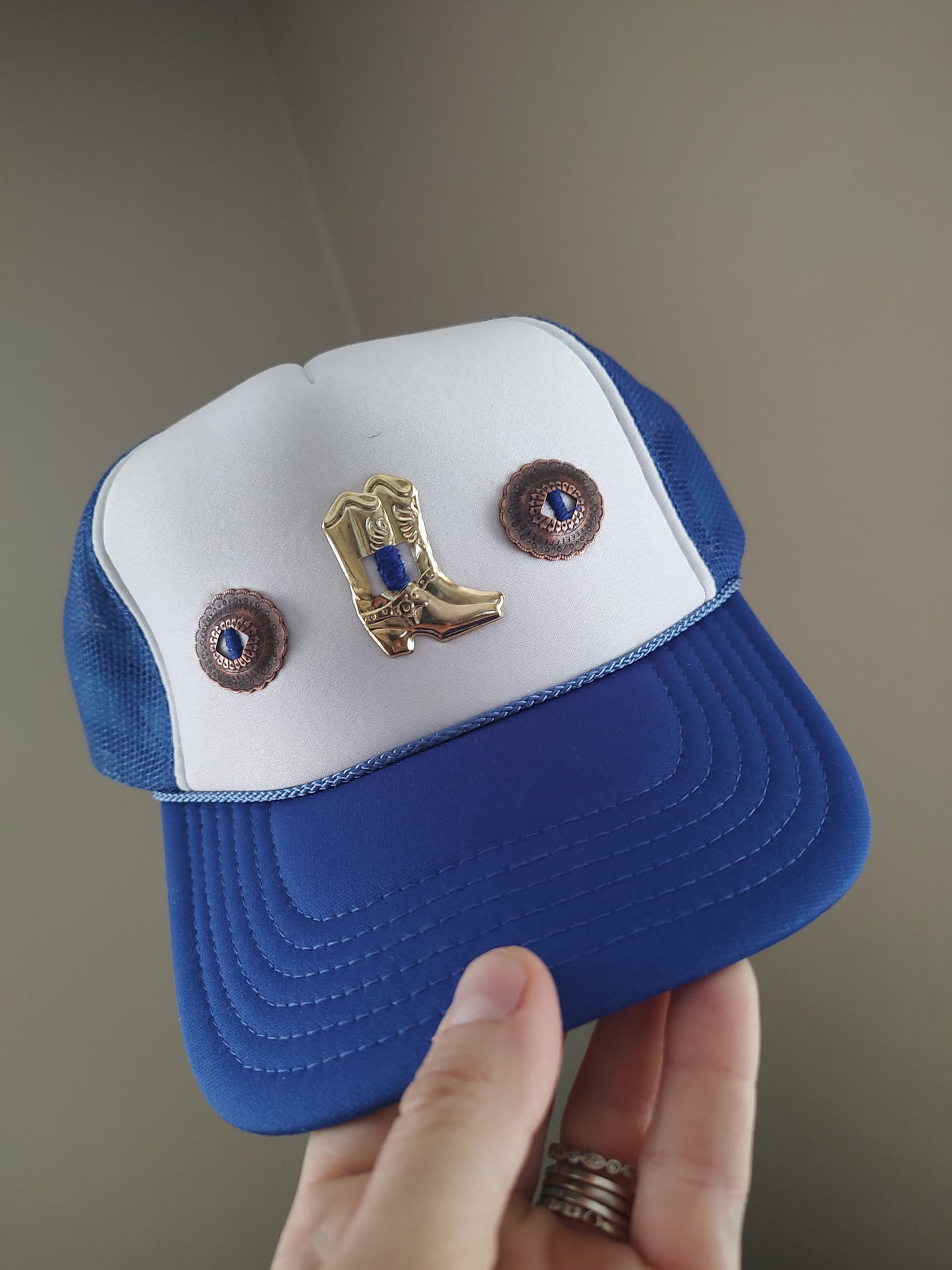 Western Concho Trucker Hats