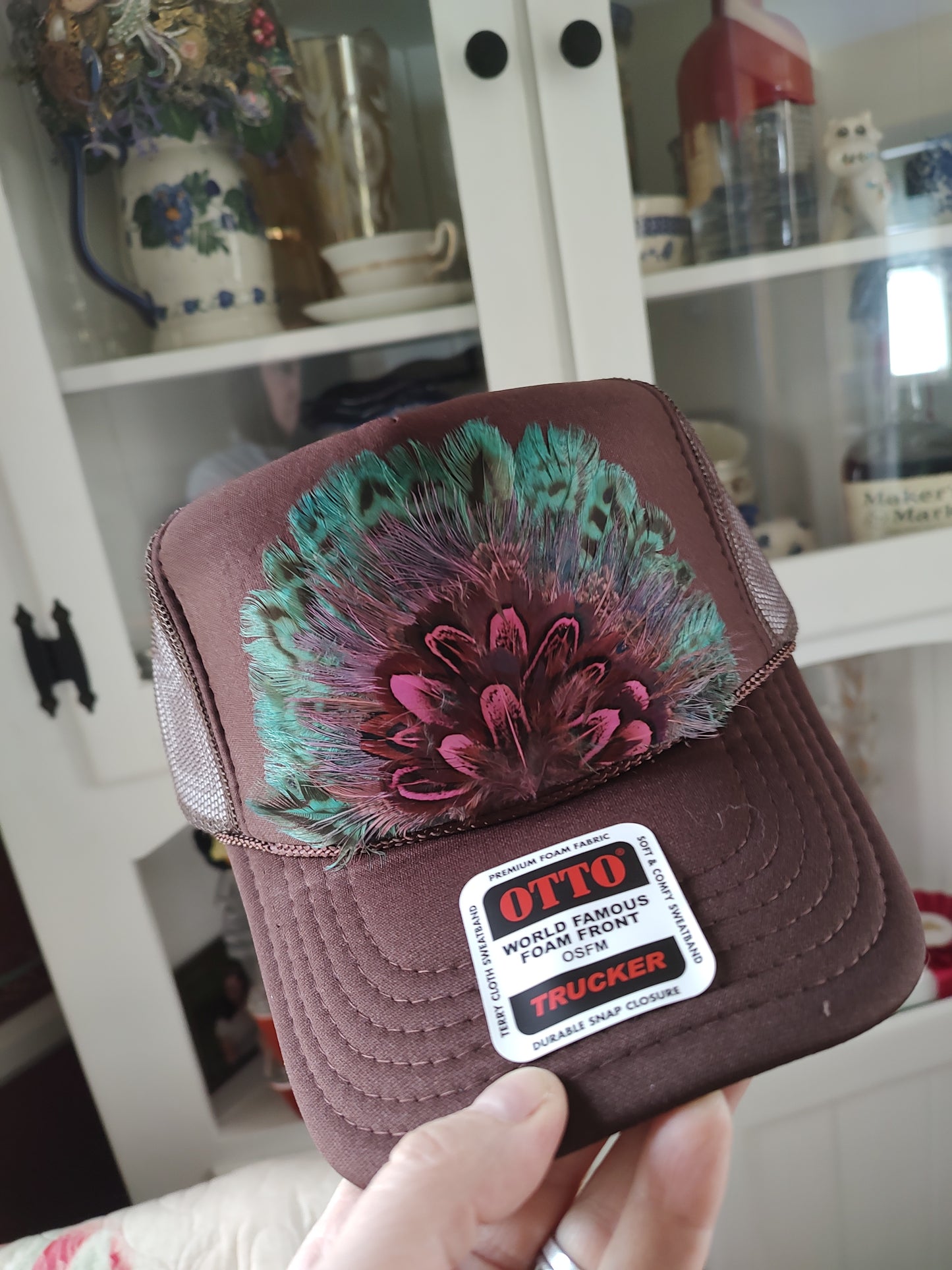 Feather Trucker Hats