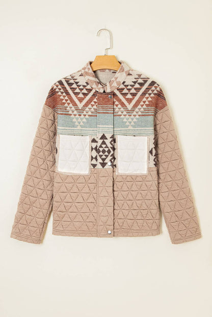 Western Quilted Patchwork Western Fashion Jacket