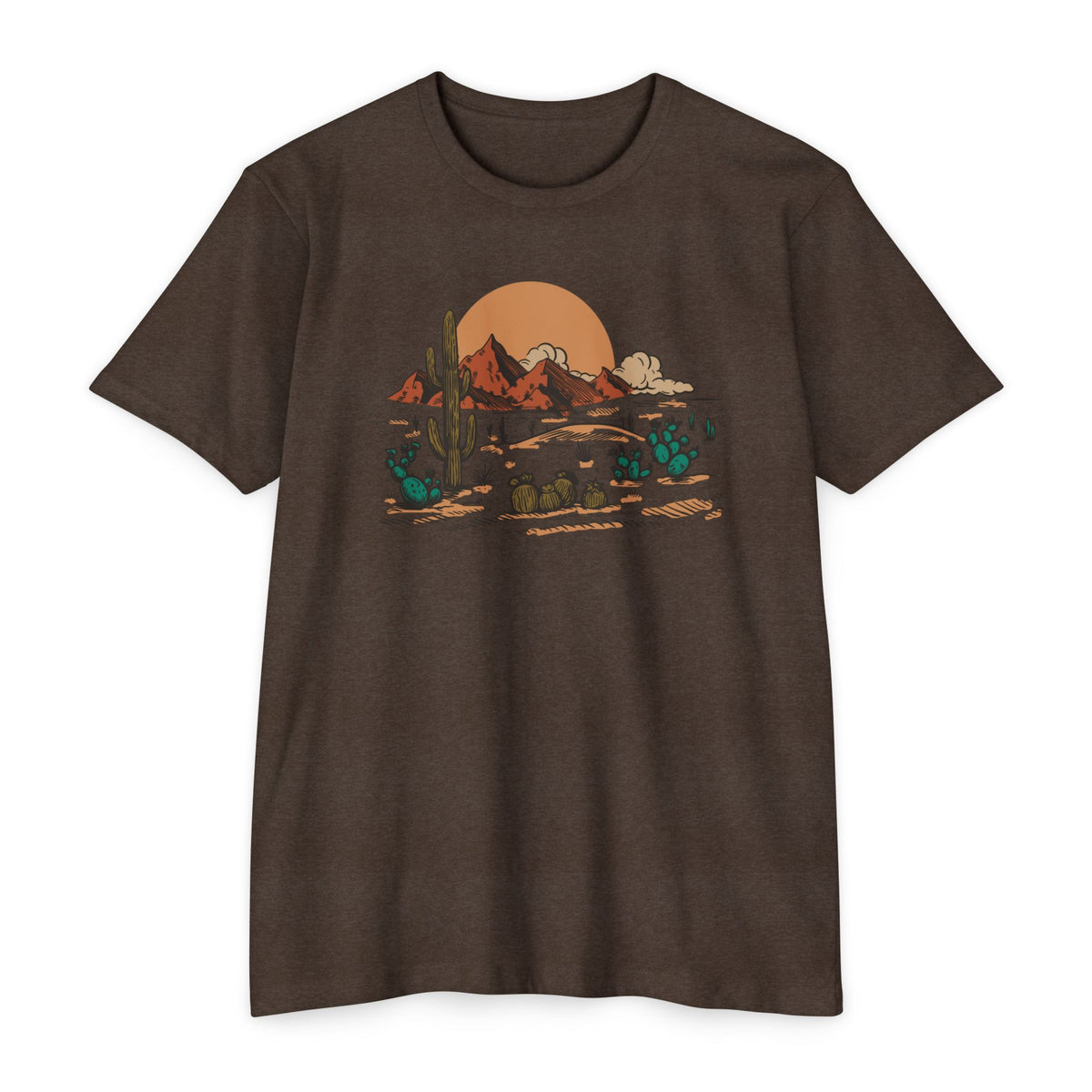 Mountain Desert Sunset Landscape T-Shirt