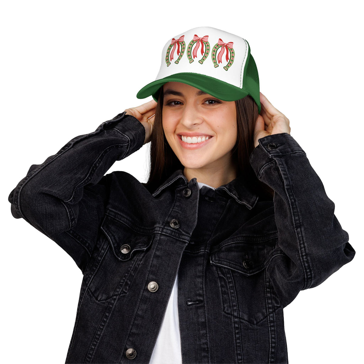Christmas Horseshoe Trucker Hat