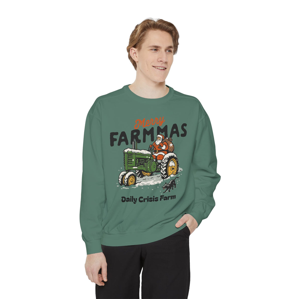 Farmmas Christmas Tractor Sweatshirt