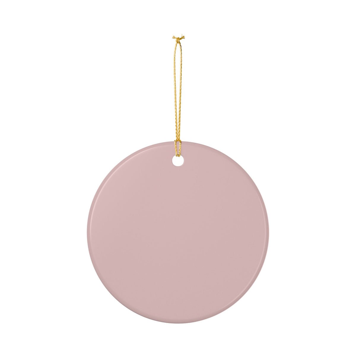 Pink Wreath Christmas Ornament