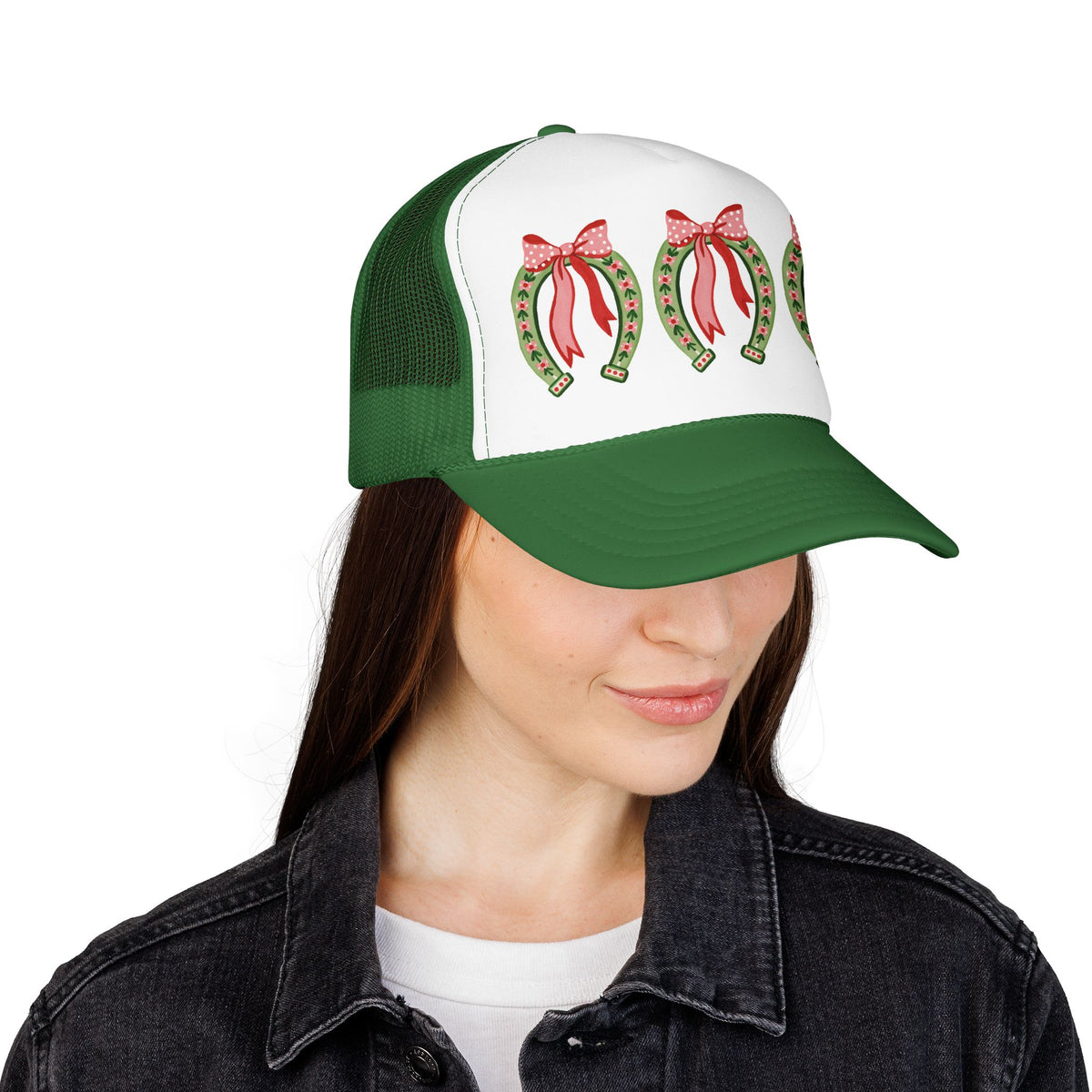 Christmas Horseshoe Trucker Hat