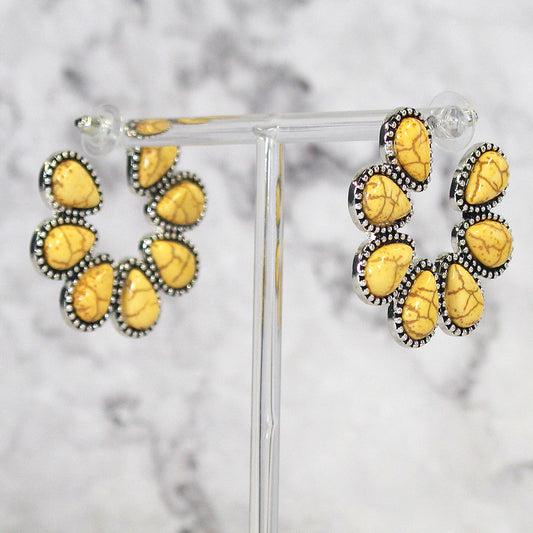 Yellow Naja Earrings