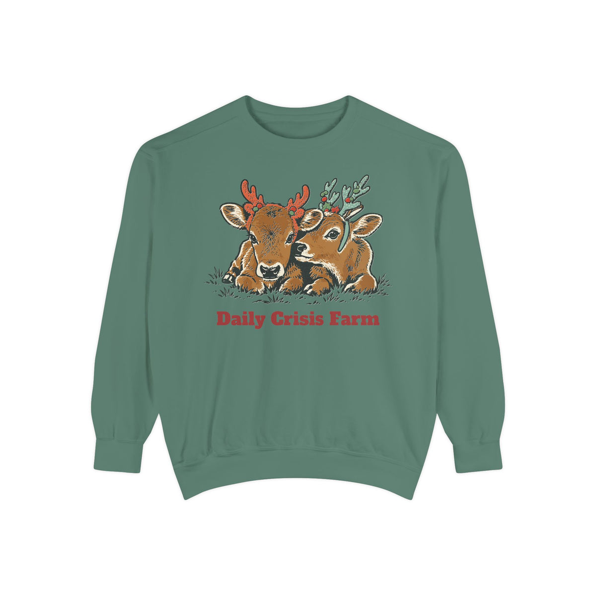 Daily Crisis Farm Moose & Deer Sweatshirt
