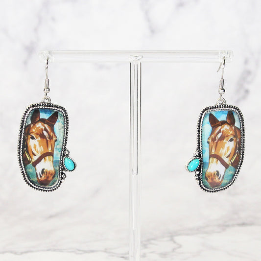 Horse Dangle Earrings