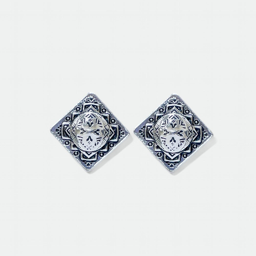 Diamond Concho Post Earring