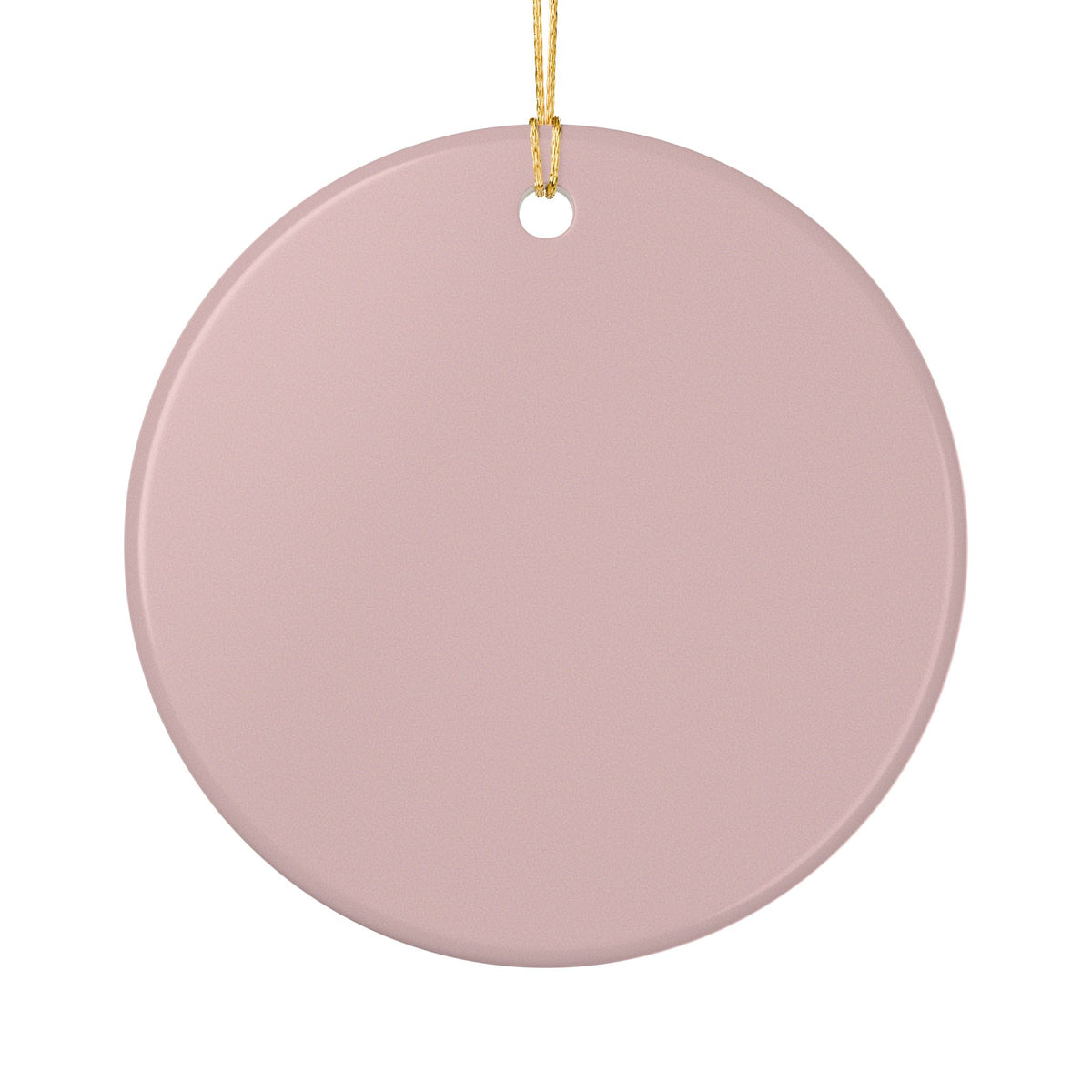 Pink Wreath Christmas Ornament