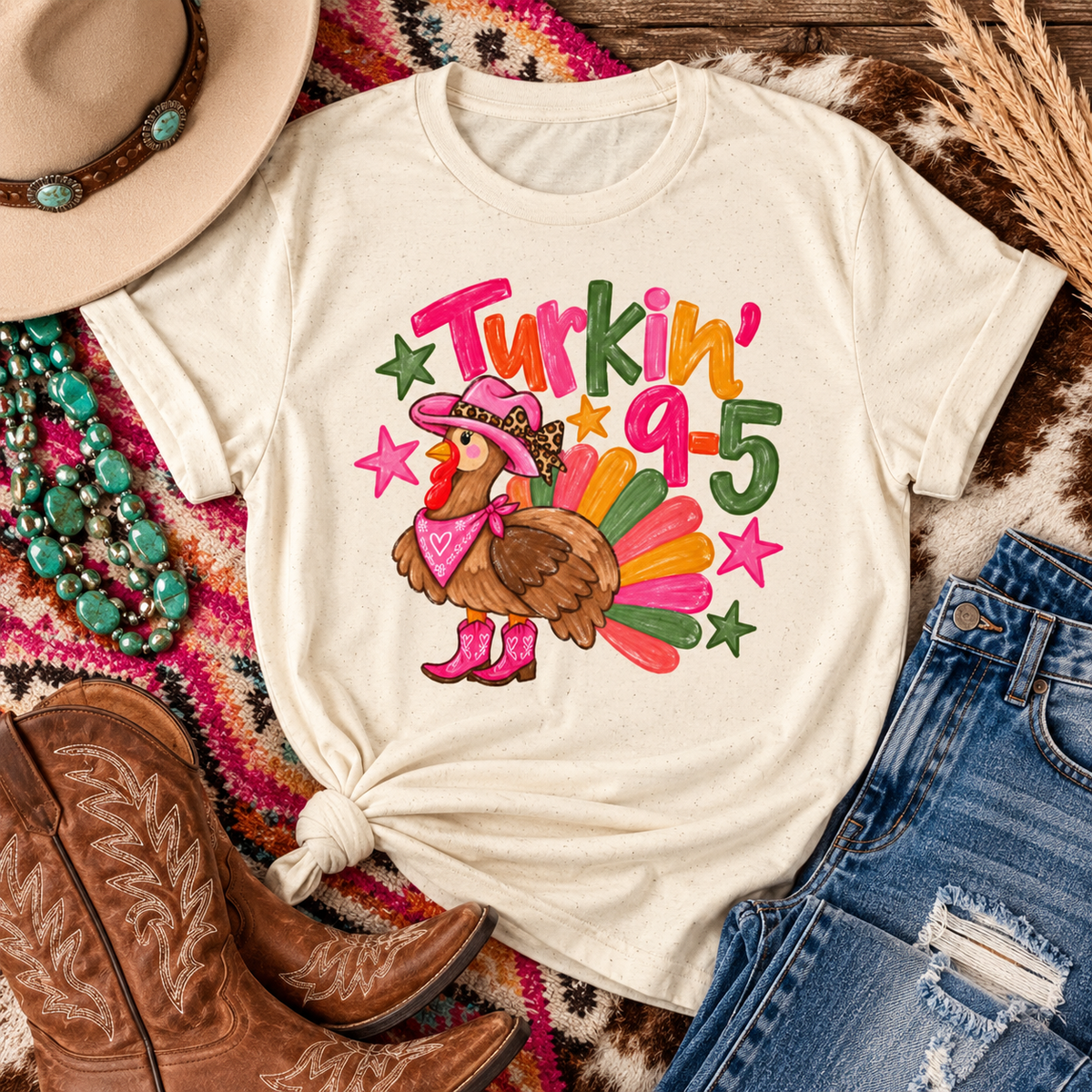 Turkin’ 9 to 5 Thanksgiving Turkey T-Shirt