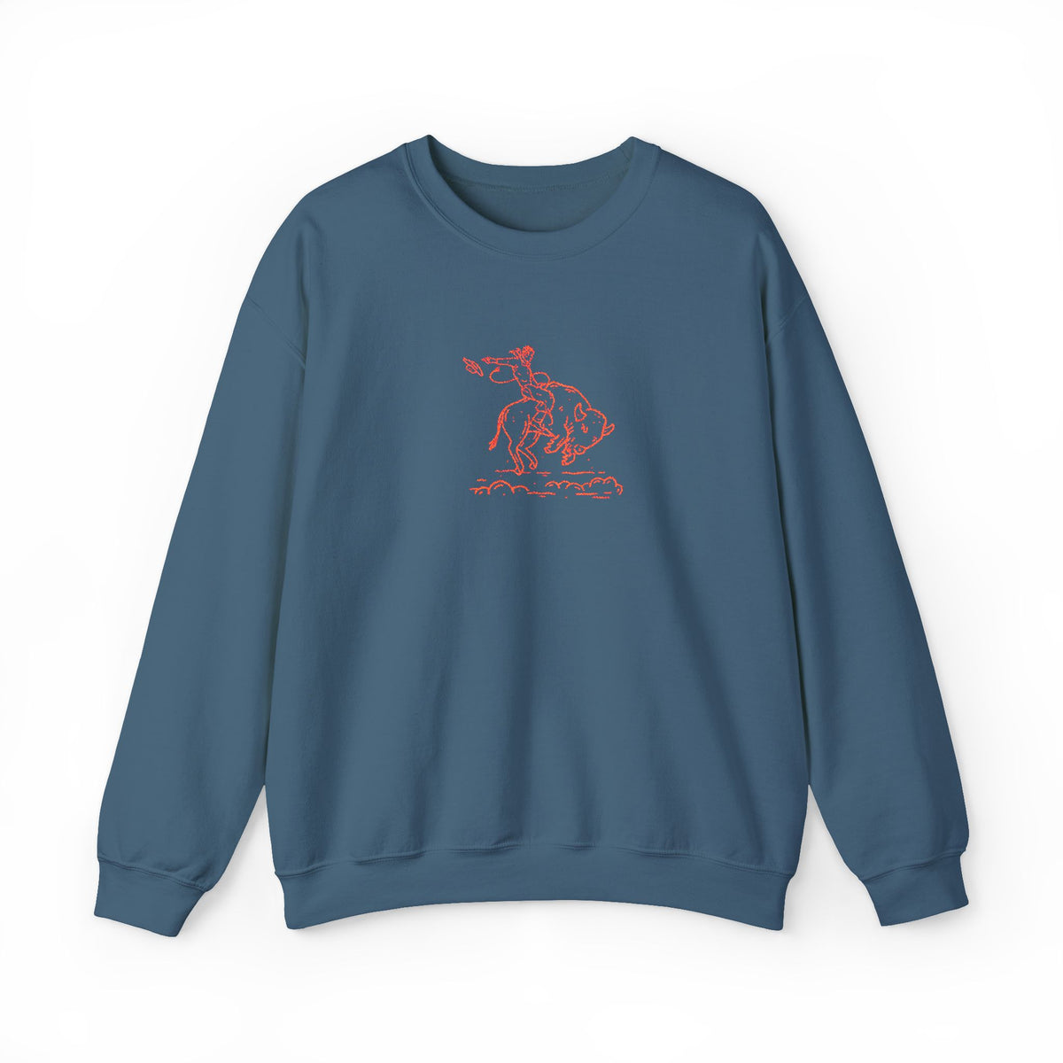 Buckin Buffalo Embroidered Graphic Crewneck Sweatshirt