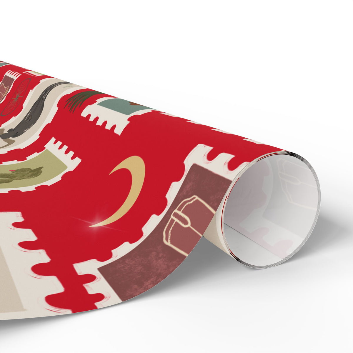Western Stamp Wrapping Paper