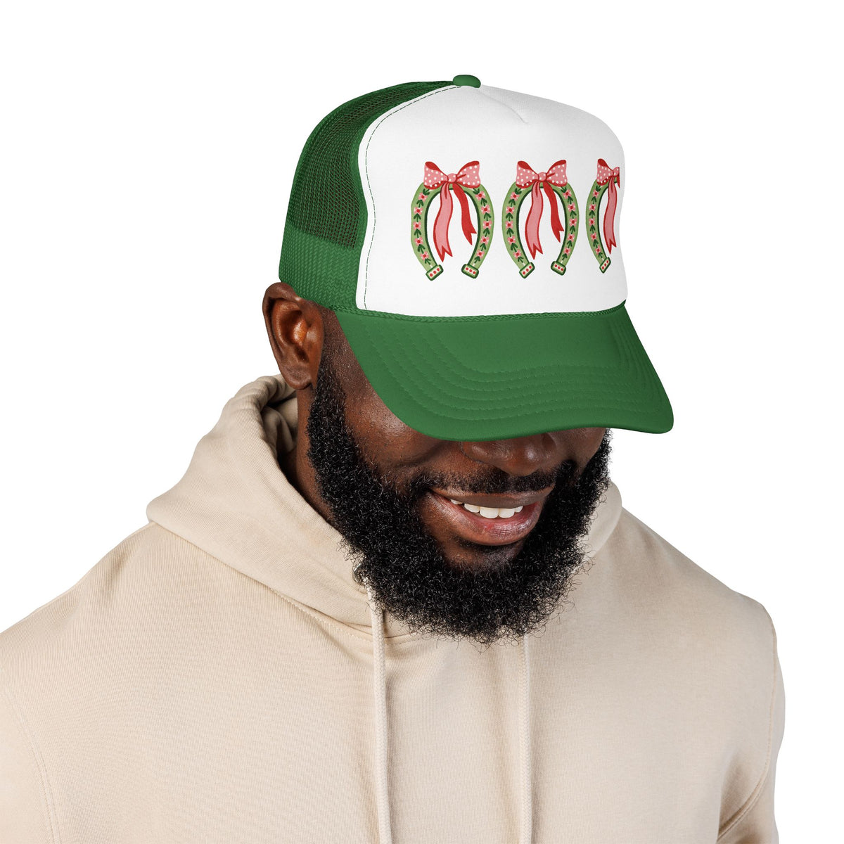 Christmas Horseshoe Trucker Hat