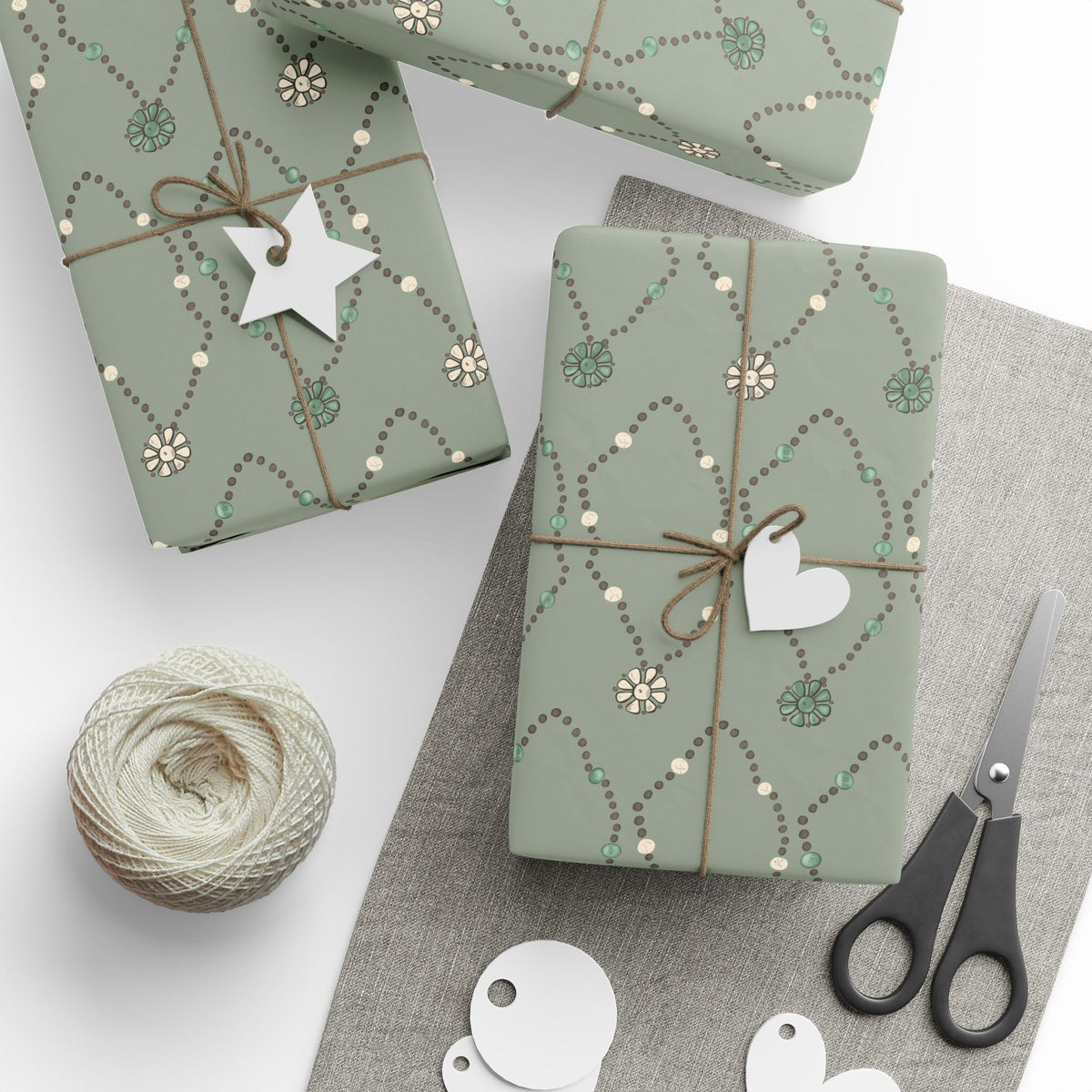 Western Beaded Pattern Wrapping Paper