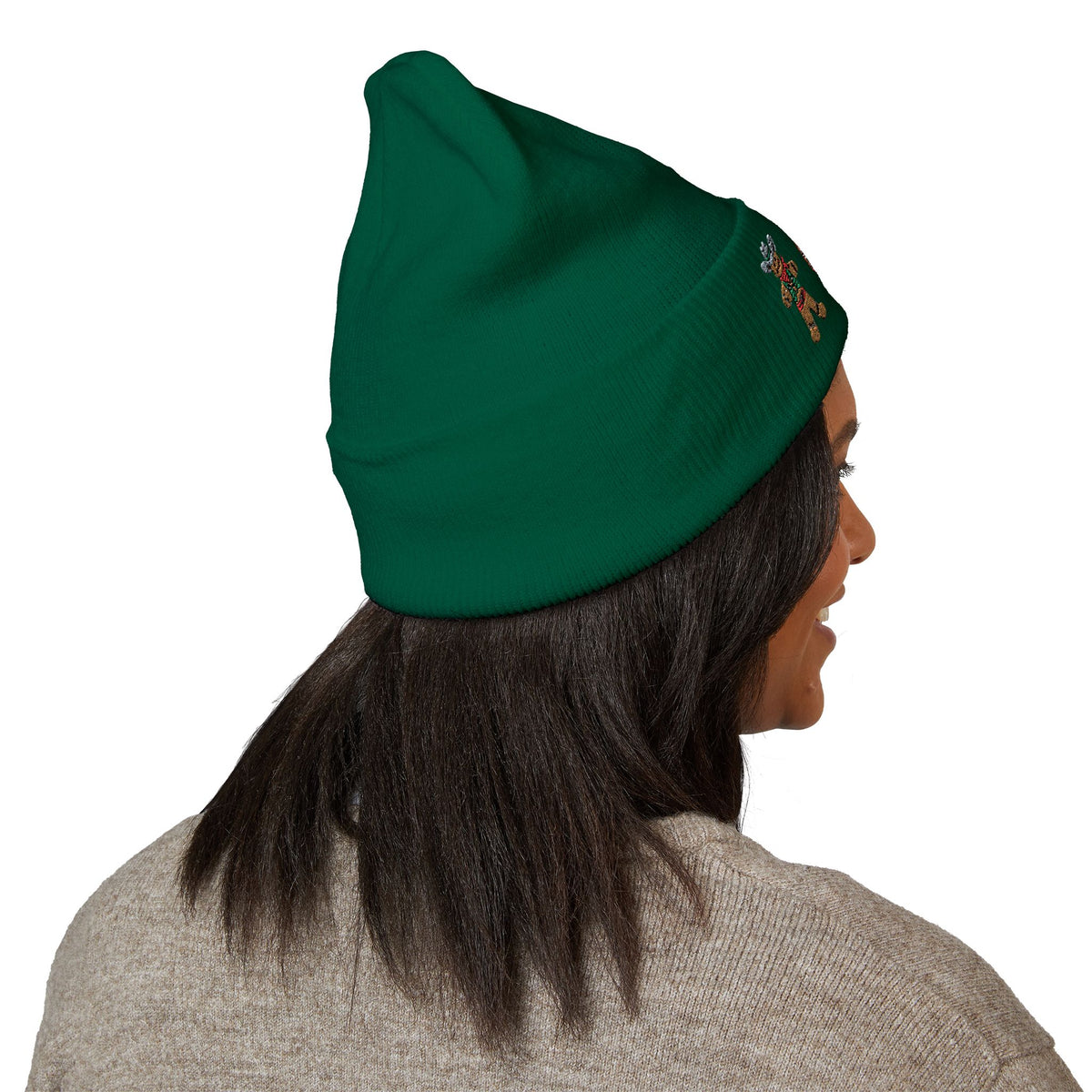 Noel Christmas Embroidered Cuffed Beanie