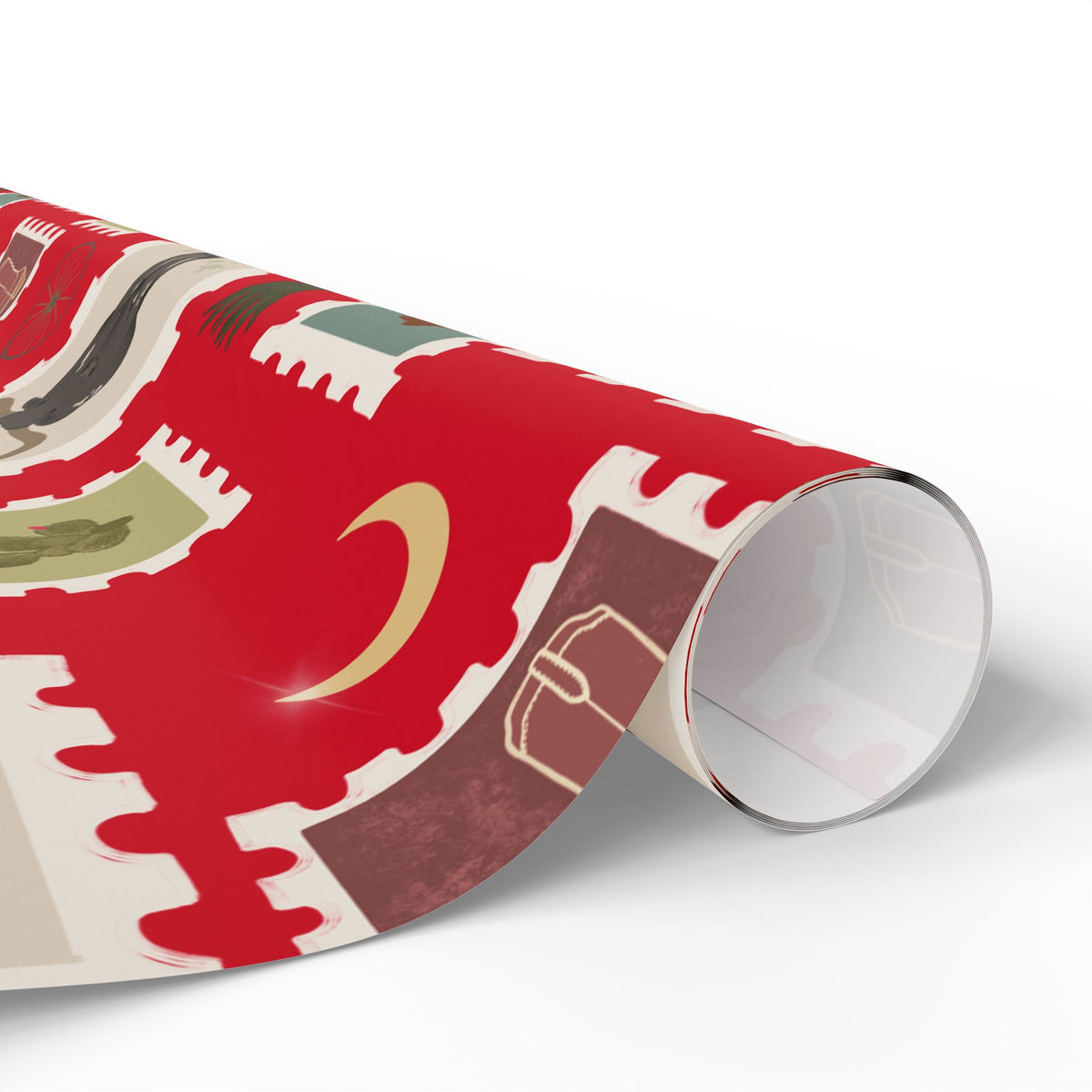 Western Stamp Wrapping Paper