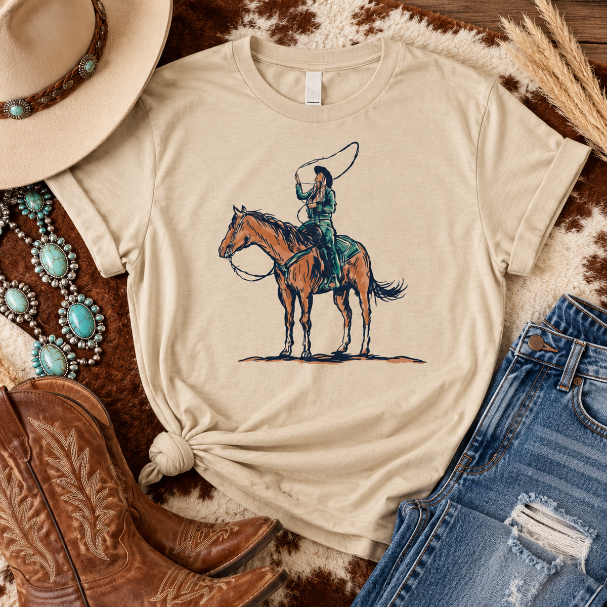 Lasso Cowgirl T-Shirt