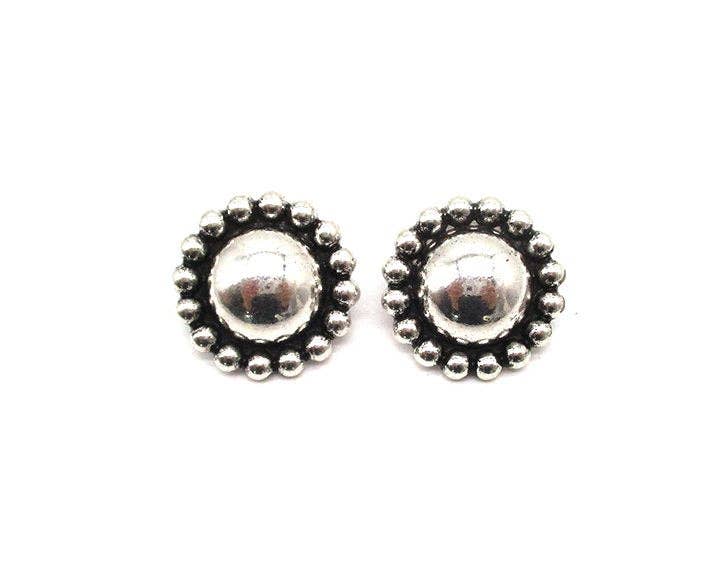 Western Round Ball Bubble Post Earring