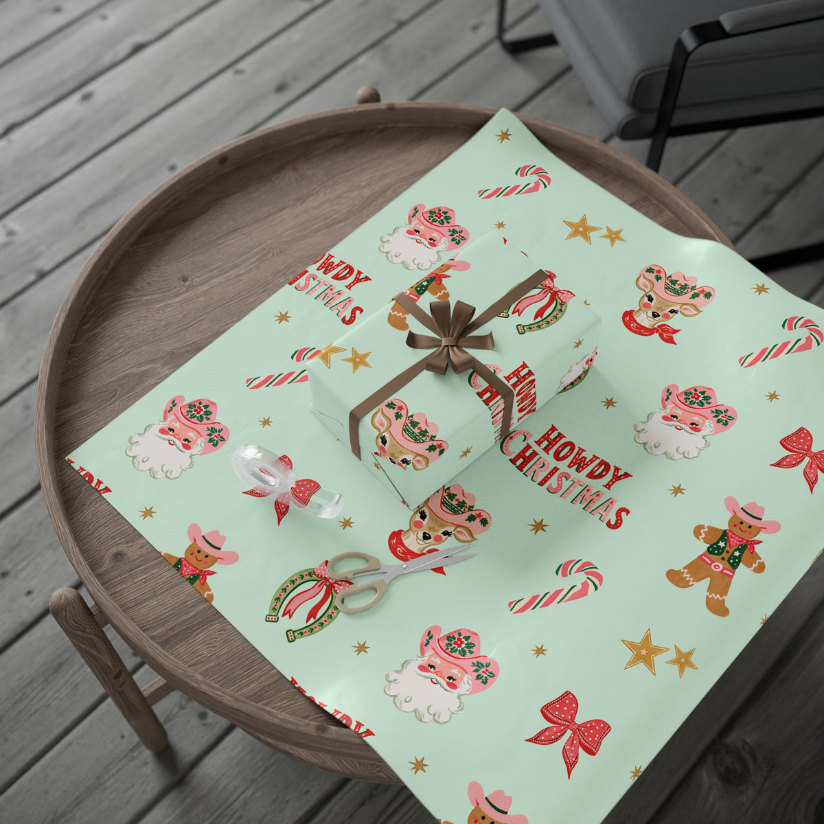 Howdy Christmas  Holiday Wrapping Paper