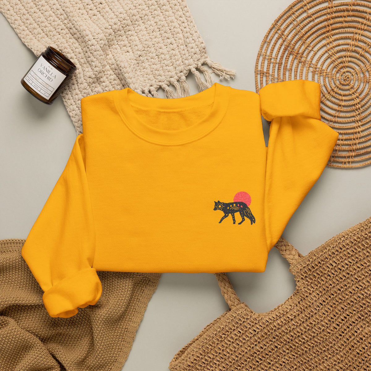 Coyote Sun Embroidered Graphic