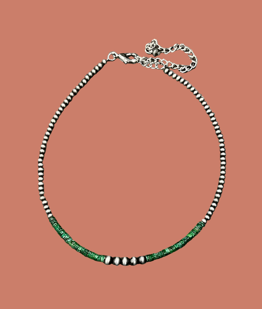 737741, 15" Western 4mm Gemstone Necklace