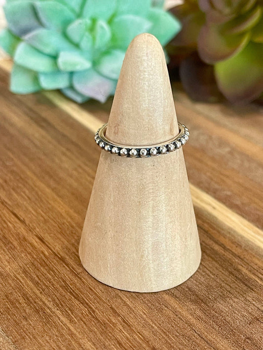 Beautiful Handmade 2mm  Sterling Silver Adjustable Ring ring 123