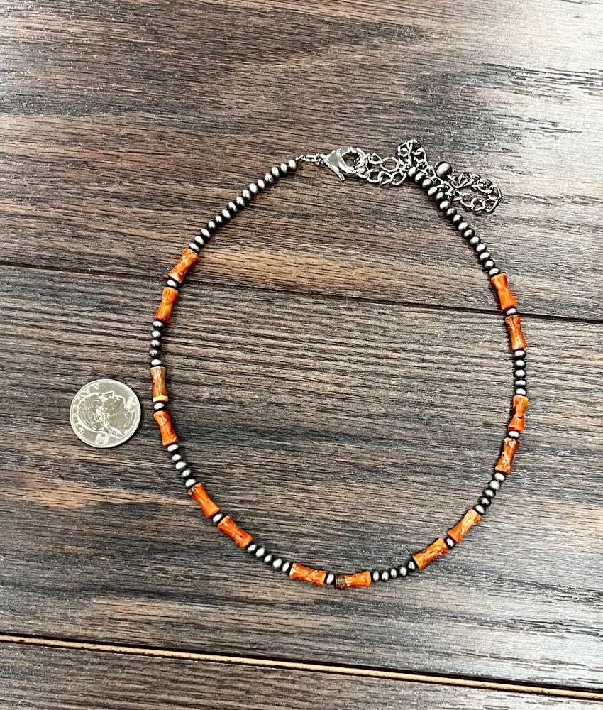 738992, 16" Western 12mm Gemstone Necklace