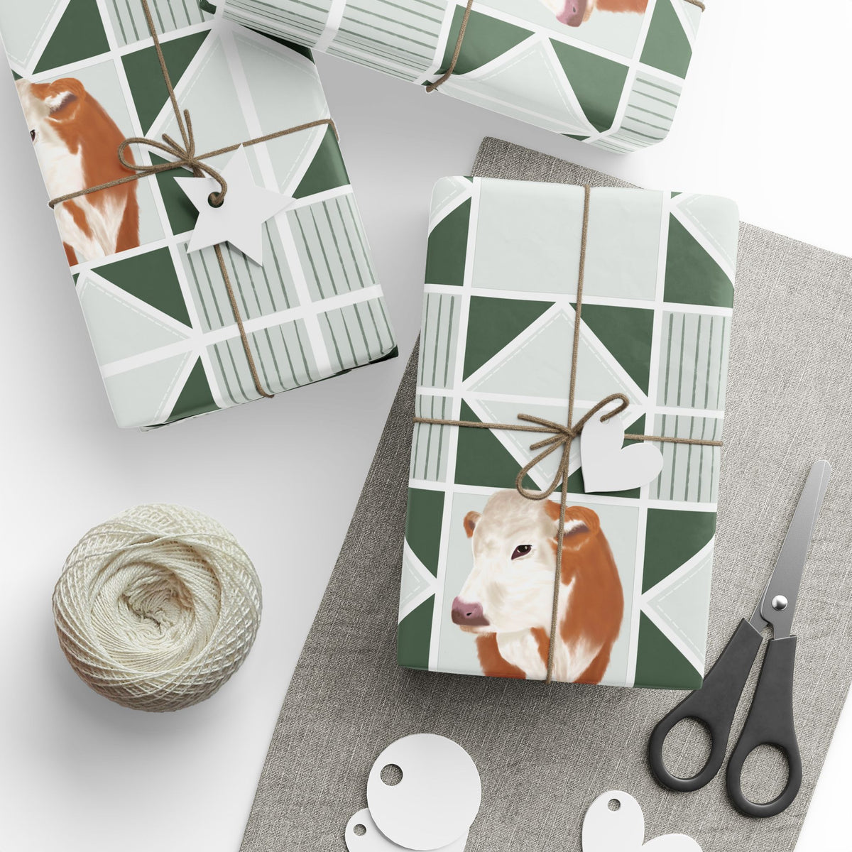 Hereford Quilt Wrapping Paper