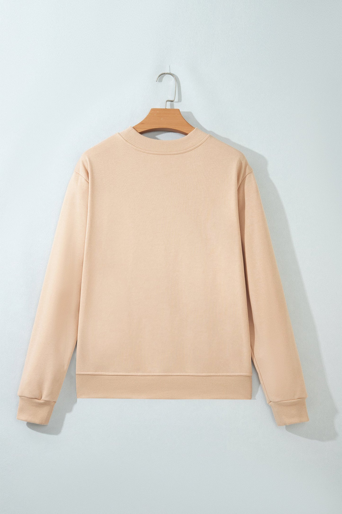 Western Embroidered Round Neck Long Sleeve Sweatshirt