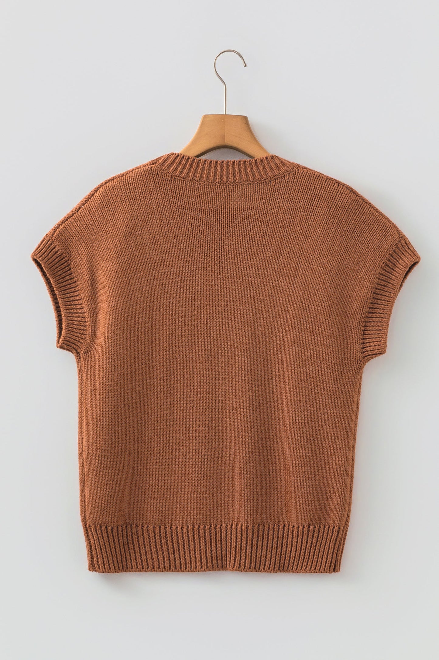 Western Horseshoe Pattern Short Sleeve Knit Top