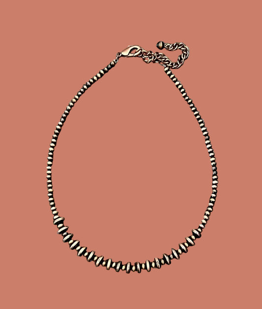 736626, 15" Copper Western Bead Necklace