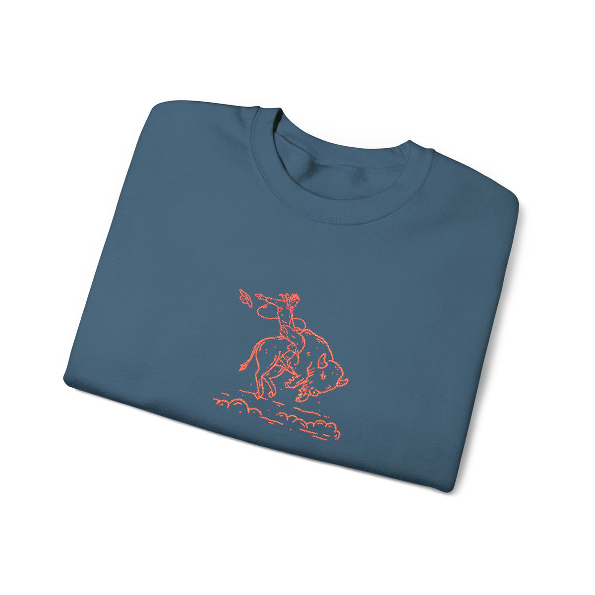 Buckin Buffalo Embroidered Graphic Crewneck Sweatshirt