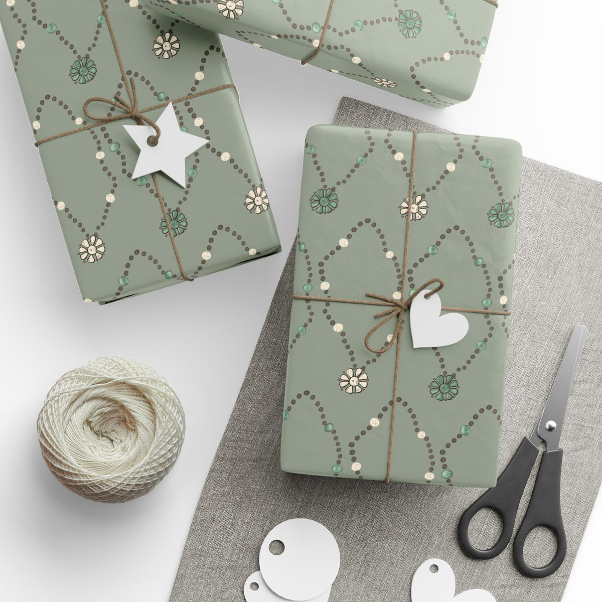 Western Beaded Pattern Wrapping Paper