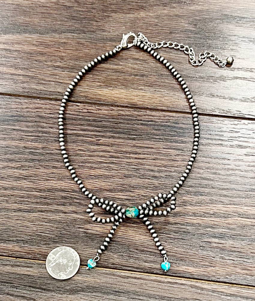 738339, 15" 4mm Western Bow Necklace