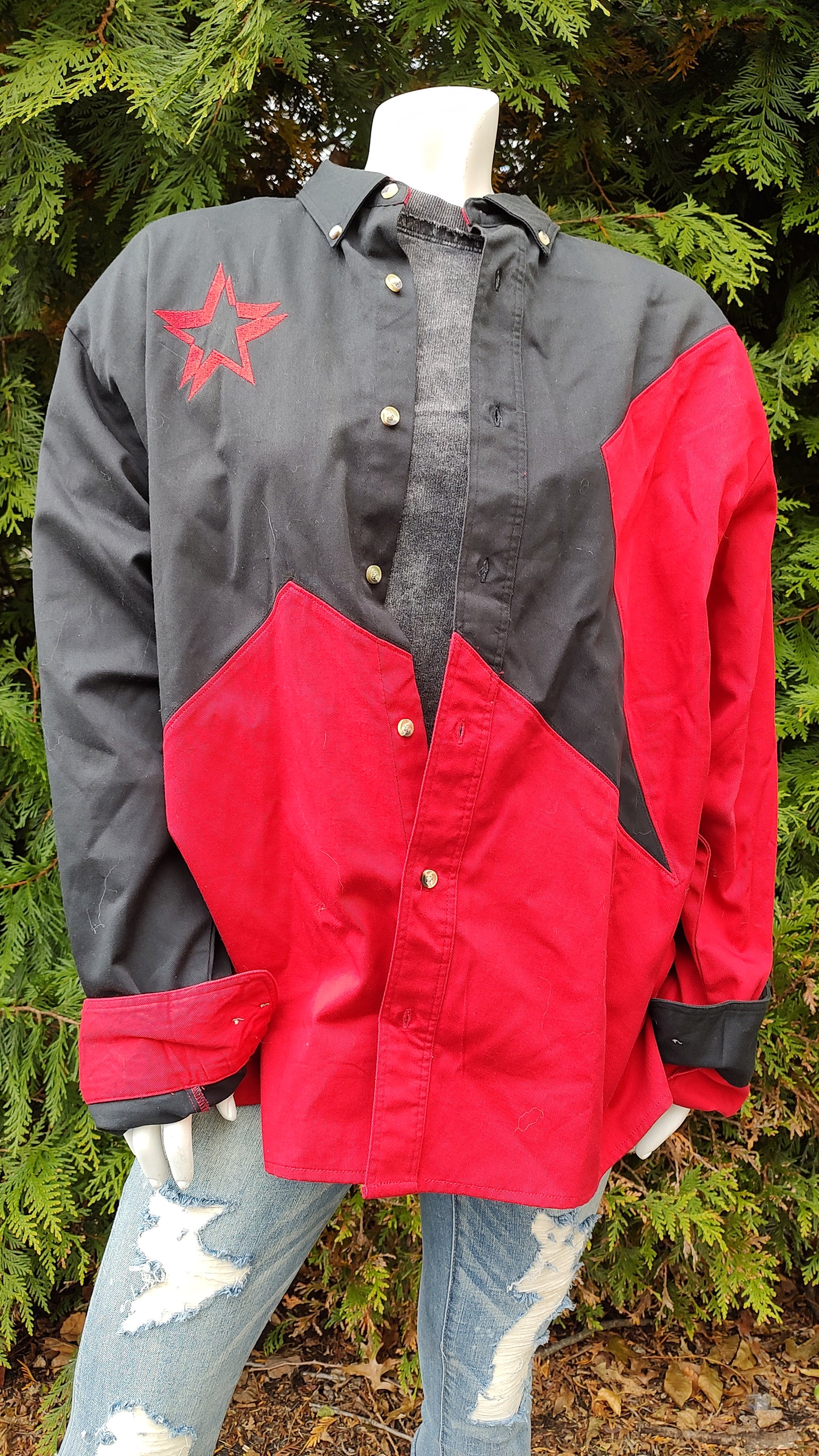 wrangler vintage star button up