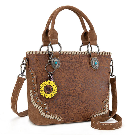 Montana West Embossed Collection Tote/Crossbody Bag