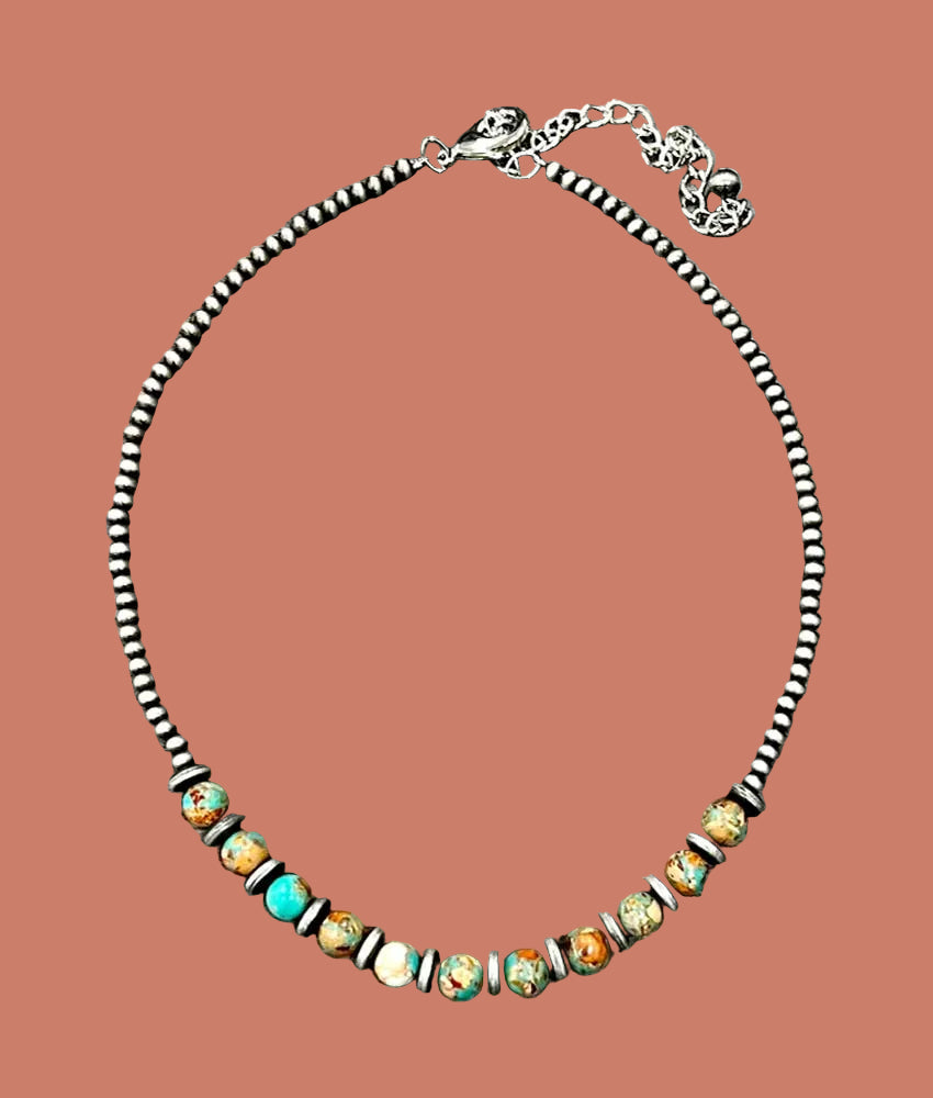 739214, 17" Western Gemstone Necklace