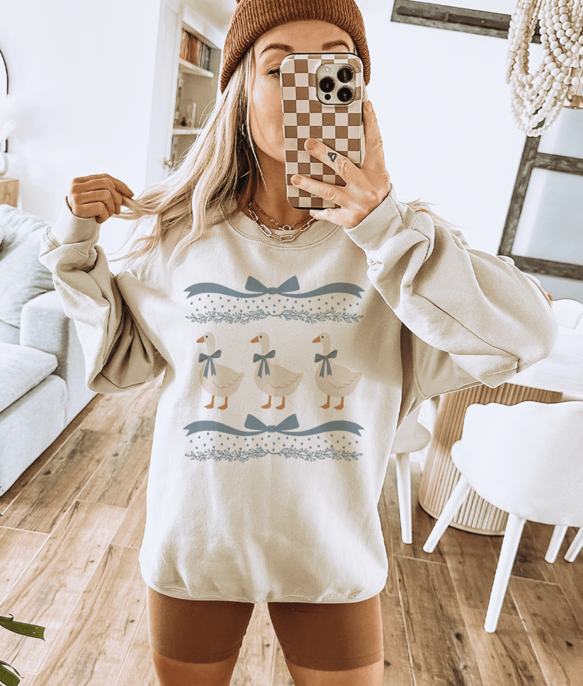 Blue Ribbon Goose - Tee or Sweatshirt